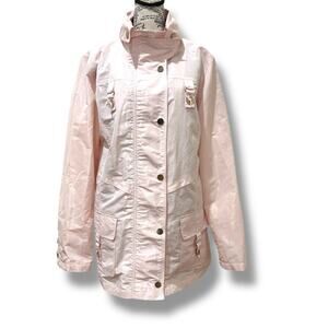 Marina Rinaldi Size 1X Pink Mid Length Jacket Max Mara 25